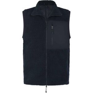 Front Row Unisex Adult Sherpa Recycled Vest / Navy
